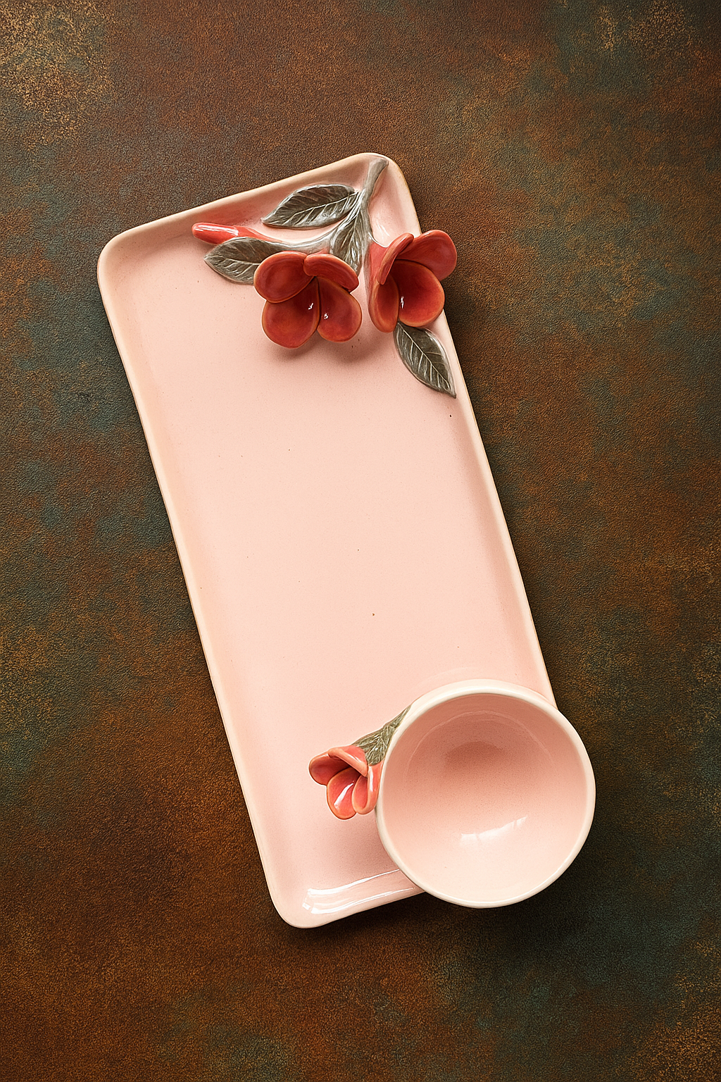 Gulbahar Serving Platter with Dip bowl