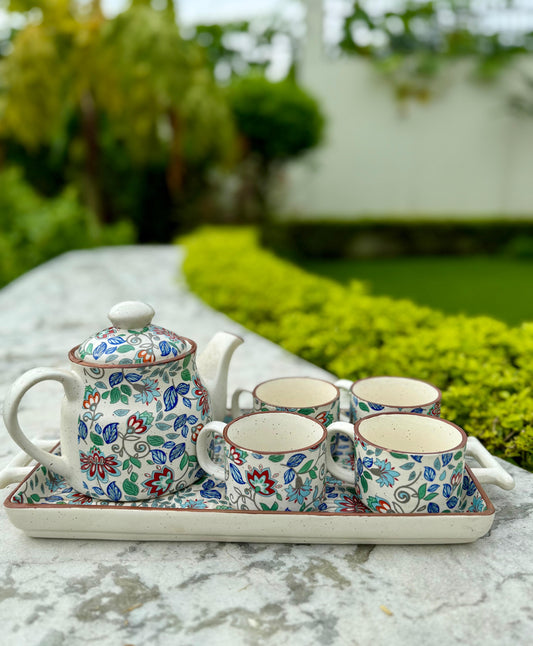 Floral Tea Set - Multicolor