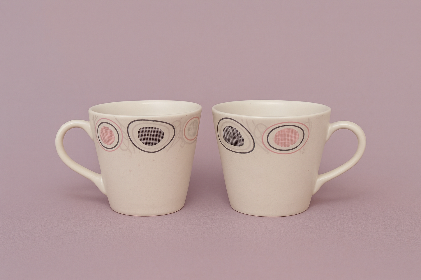 Tea Cups- Modern Art (set of 2)