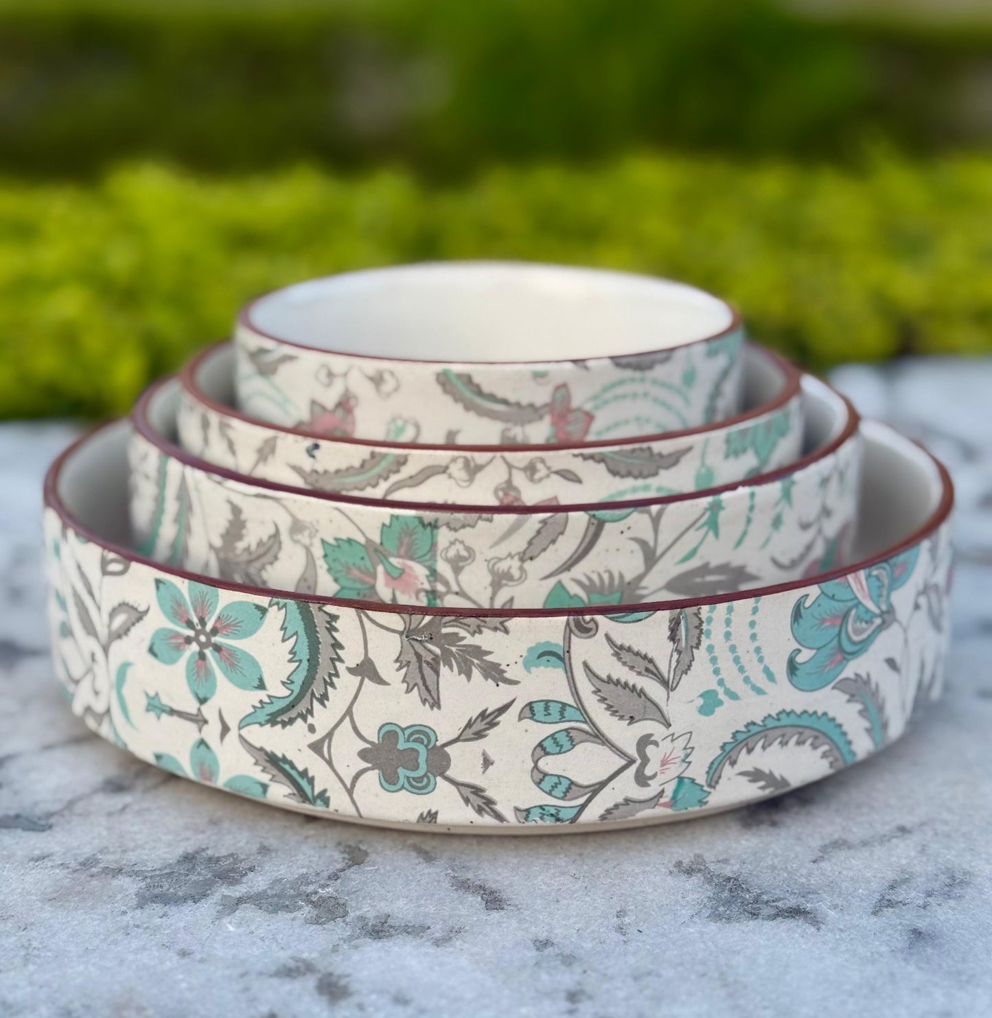 Serving Bowls Set of 4 - Pastel Green