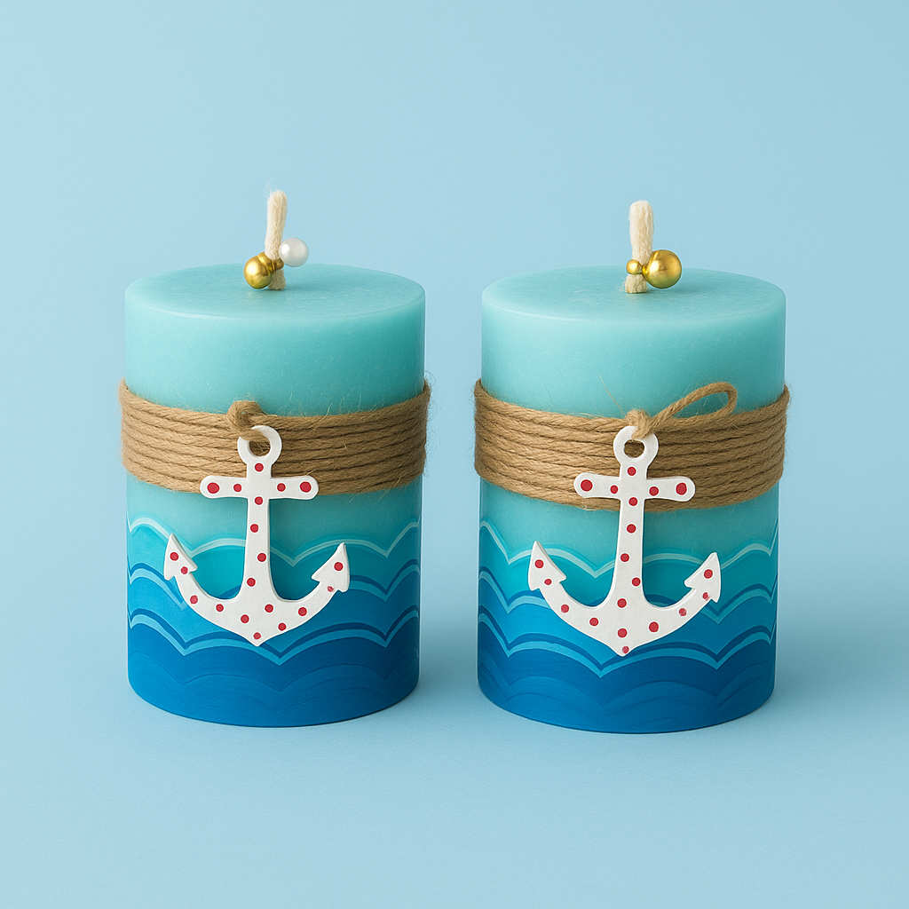 Nautical Anchor Candles