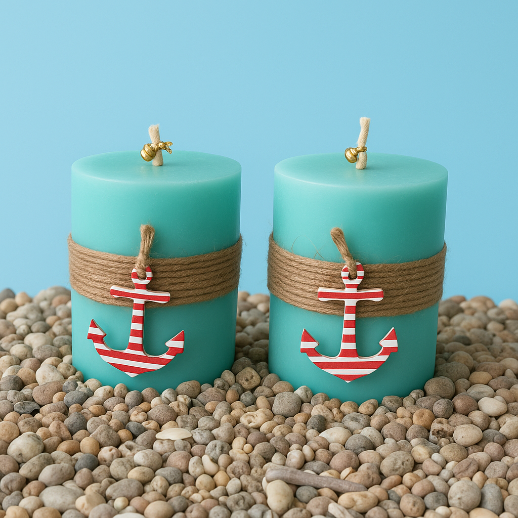 Nautical Anchor Candles